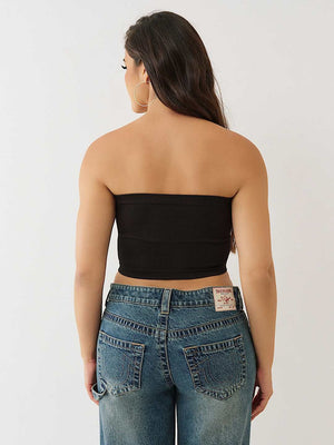 True Religion Top Hs Seamless Bandeau Jet Black