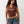 True Religion Crystal V Notch Side Ruch Top Rocky Road