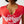 True Religion Crystal Wing V Notch Tee Flame Scarlet