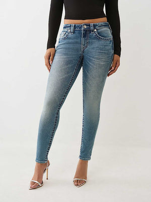 True Religion Jeans Crystal Jennie Mr Skinny Big T Crystal Flash