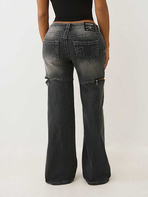 True Religion Bobbi Lr Baggy Big T Midnight Serenade