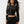 True Religion Hoodie Crystal Velour Shrunken Jet Black