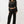 True Religion Hoodie Crystal Velour Shrunken Jet Black
