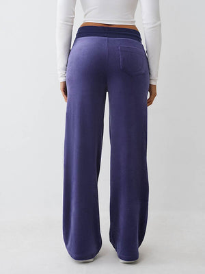 True Religion Sweatpants Crystal Hs Velour Straight Leg Astral Aura