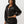 True Religion Hoodie Crystal Relaxed Zip Jet Black