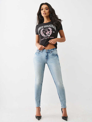 True Religion T-Shirt Crystal Buddha Ss Jet Black