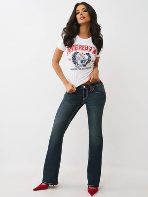 True Religion T-Shirt Crystal Buddha Ss Optic White