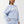 True Religion Sweater Boyfriend Pullover Brunnera Blue