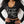 True Religion T-Shirt Crystal Branded V Neck Ls Bby Jet Black
