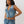 True Religion Top Lace Up Denim Melody Line