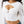 True Religion Top Printed Rib Twist Keyhole Optic White