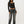 True Religion Top Branded Frnt Lace Up Rib Ls Jet Black