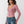 True Religion Top Branded Frnt Lace Up Rib Ls Nostalgia Rose