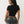 True Religion Wing Crystal Baby Tee Jet Black