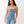 True Religion Jumpsuit Denim Zip Fitted Blue