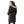 FUR LINED HOODED PUFFER JACKET JET BLACK