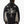True Religion Hoodie Mesh Inset Rust Cinched Up Jet Black