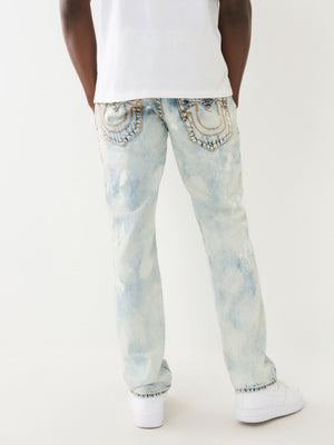 True Religion Ricky Jeans Flap Rips Light Wash