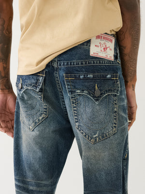 True Religion Billy Rips Jeans Bitola Medium Wash