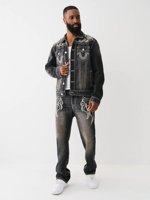 True Religion Billy Jeans Flame Minder Black Wash