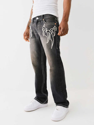 True Religion Billy Jeans Flame Minder Black Wash