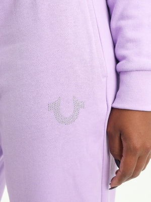 True Religion Crystal Hs Straight Leg Lavendula