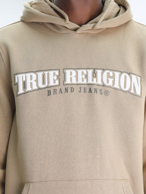 True Religion Arch Po Hoodie Travertine