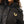 FUR LINED HOODED PUFFER JACKET JET BLACK