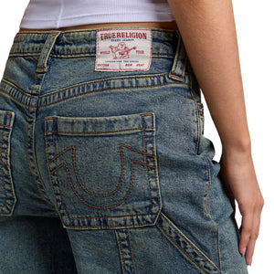 TRUE RELIGION JEAN CARPENTER LEILA HR WIDE LEG EVANGELINE