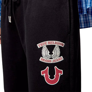 TRUE RELIGION BRANDED BOYFRIEND JOGGER JET BLACK