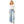 TRUE RELIGION CREW SCOOP NECK LS HENLEY RIB TOP WINTER WHITE