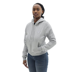 TRUE RELIGION FOIL HS ZIP HOODIE HEATHER GREY