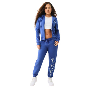 TRUE RELIGION FOIL HS ZIP HOODIE SODALITE BLUE