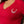 TRUE RELIGION HS OMBRE CRYSTALS V NECK TEE APPLE RED