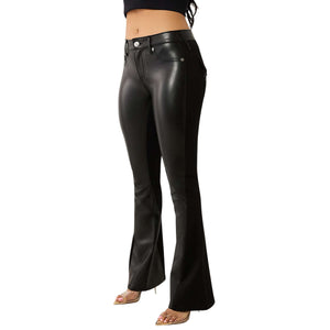 TRUE RELIGION PU PONTE JOEY MR FLARE BLACK