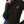 TRUE RELIGION CRYSTAL TR ZIP MOCK NECK LS JET BLACK