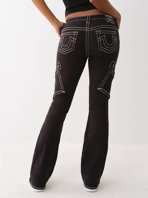 True Religion Becca Cargo Pants Bootcut Black