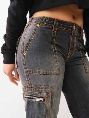 True Religion Cargo Pants Ladies Zipper Military Marseille