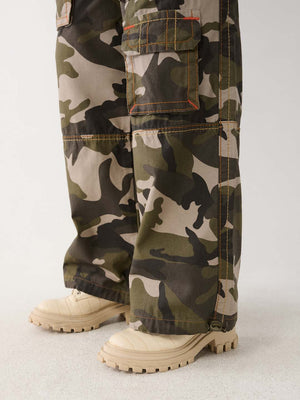 True Religion Jessie Cargo Pants Ladies Baggy Camo