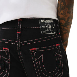 TRUE RELIGION JEANS PIKSTITCH RICKY SUPER T NF 2SB BLACK RINSE