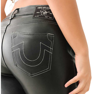 TRUE RELIGION MOTO PU JENNIE MR SKINNY BLACK