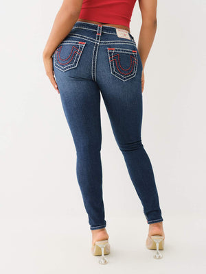 True Religion Jennie Jeans Mid Rise Skinny Mira