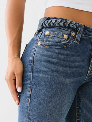 True Religion Braided Jennie Jeans Mr Curvy Skinny Arabella