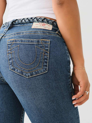 True Religion Braided Jennie Jeans Mr Curvy Skinny Arabella