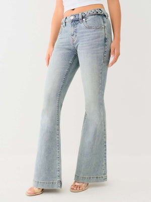 True Religion Charlie Saddleback Jeans Mr Flare Lila
