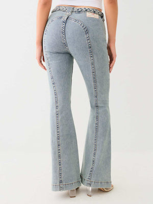 True Religion Charlie Saddleback Jeans Mr Flare Lila
