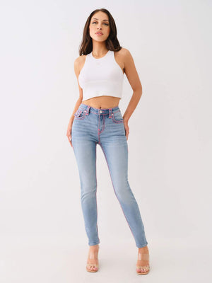 True Religion Jennie Jeans Mr Skinny Flap San Clemente