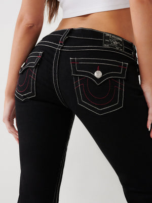 True Religion Joey Jeans Ladies Low Rise Flare Rinse Black