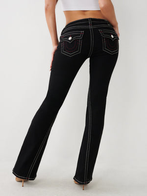 True Religion Joey Jeans Ladies Low Rise Flare Rinse Black