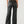 True Religion Leila Jeans Pu Leather Wide Leg Black